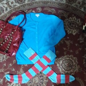 Vintage Y2k TealCardigan